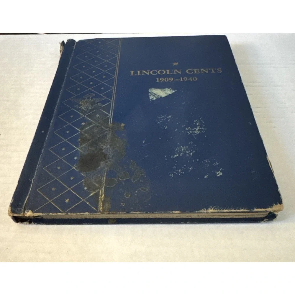 Vintage Whitman Bookshelf Lincoln Cents 1909-1940 Album #9405